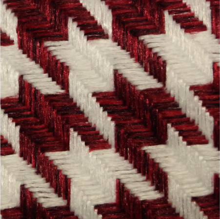 220-10 Siah Hoe Wine Red Abstract Embroidered Yarn Fabric