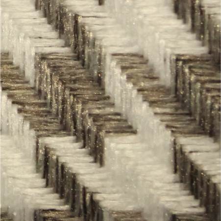 220-16 Siah Hoe Taupe Brown Abstract Embroidered Yarn Fabric