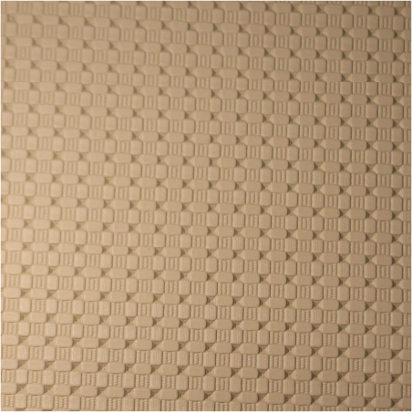 2289 Siah Hoe Beige Checkered Pattern Fabric