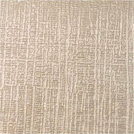 2779 Siah Hoe Grid Embossed Ivory White Leather Fabric