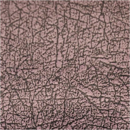 731-9A Siah Hoe Light Brown Crackled Leather Texture Fabric