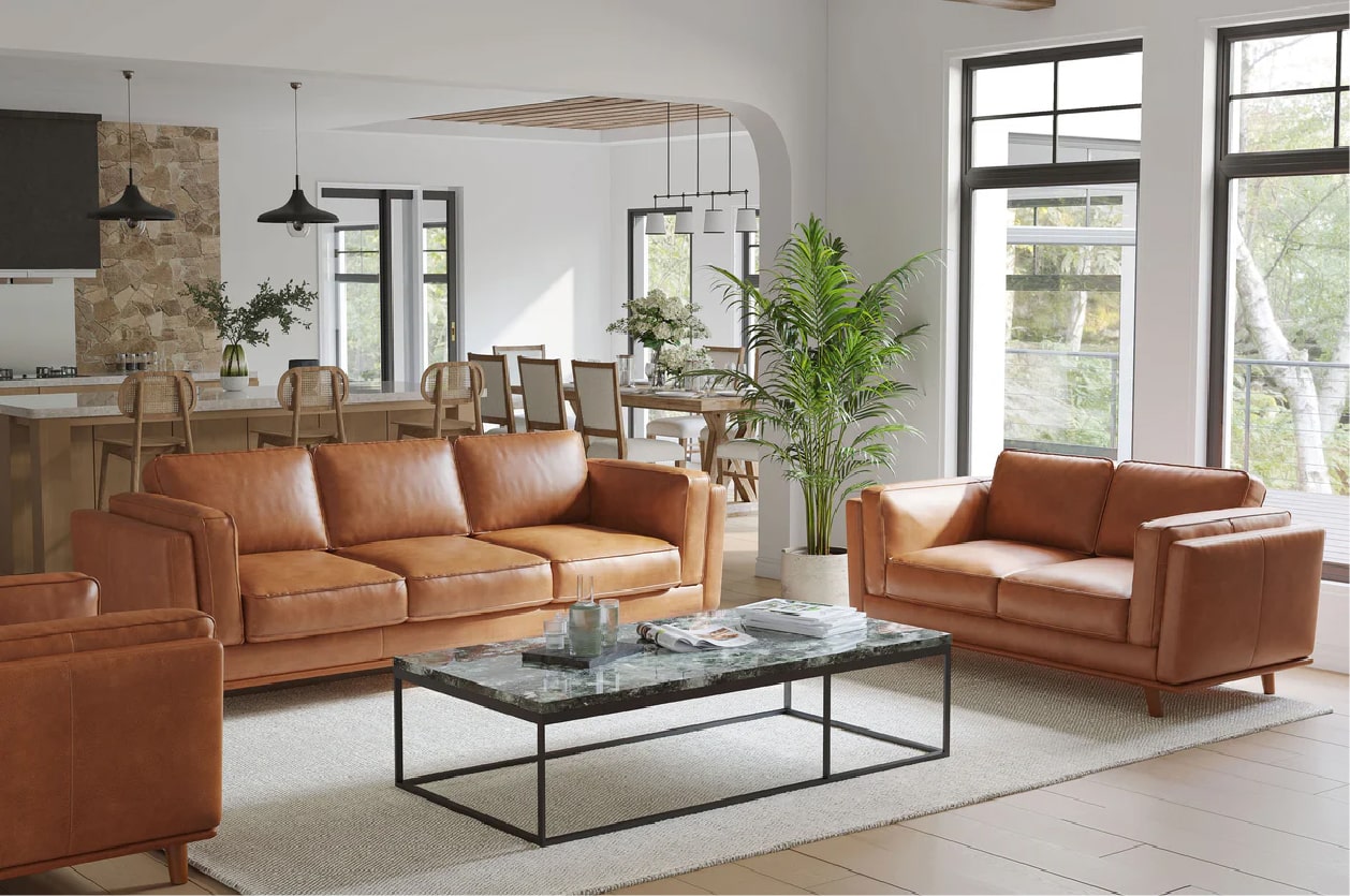 Asset 190-min Siah Hoe Stylish Living Room with Leather Sofas and Modern Decor